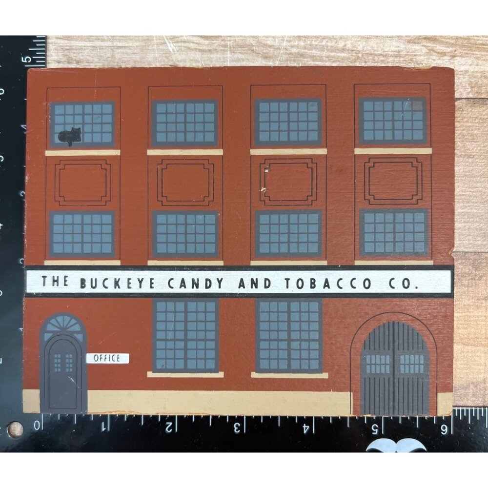 Vintage Buckeye Candy And Tobacco Co Building Facade Model / Miniature Display P